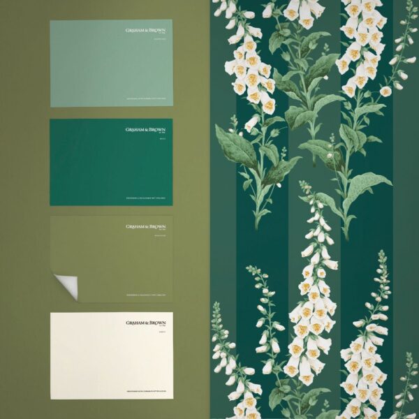 Foxglove Stripe Teal - Image 3